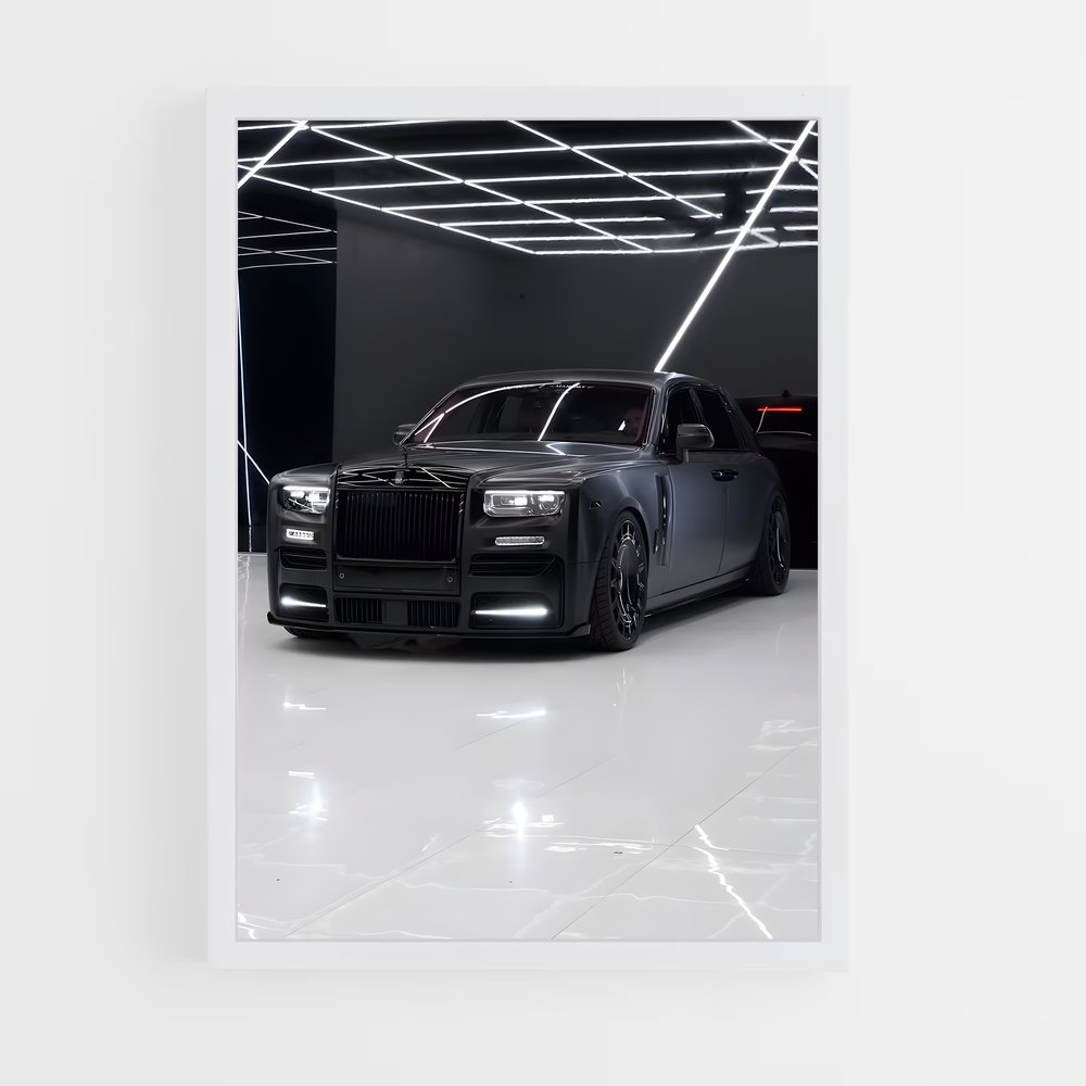 Poster Phantom Noir – affiche Rolls-Royce (vue 3)